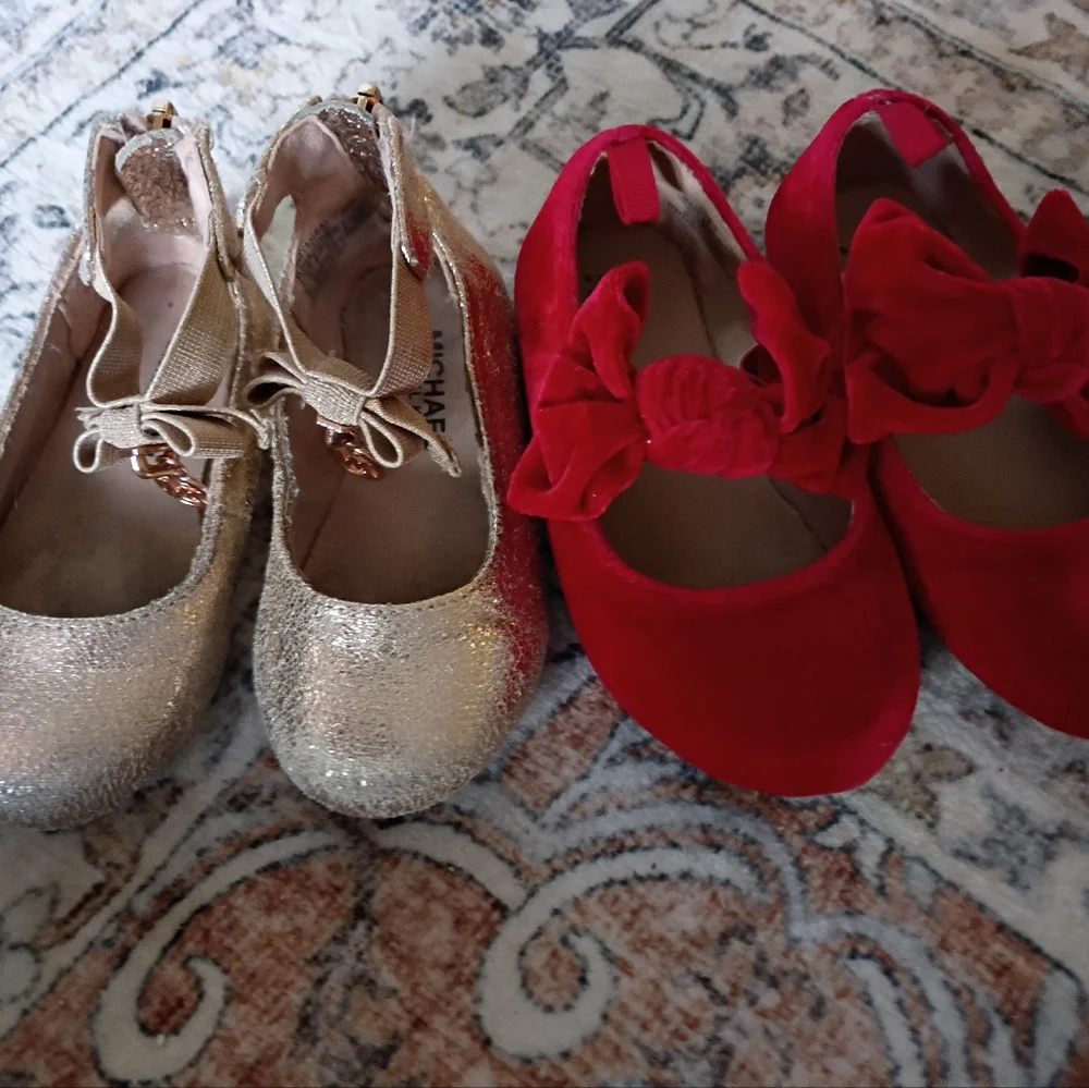 Baby / Toddler Size 6 Girl's Holiday Shoes (Michael Kors & Gap)